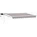 Tenda retrattile manuale con LED Grigio chiaro 3 x 2,5 m - Foto miniatura 1