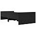 Struttura del letto Rovere Nero 90 x 200 cm Pino massello - Foto miniatura 8