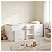 Struttura Letto Loft con Mobile 3 pcs Bianco Legno multistrato - Foto miniatura 2