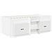 Struttura Letto Loft con Mobile 3 pcs Bianco Legno multistrato - Foto miniatura 3