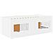 Struttura Letto Loft con Mobile 3 pcs Bianco Legno multistrato - Foto miniatura 5