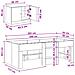 Struttura Letto Loft con Mobile 3 pcs Bianco Legno multistrato - Foto miniatura 7