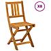 Sedie Bistro da Giardino 8 pcs Naturale 40 x 42 x 85 cm - Foto miniatura 1