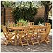 Sedie Bistro da Giardino 8 pcs Naturale 40 x 42 x 85 cm - Foto miniatura 2