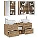 Set di mobili per il bagno 5 pcs Rovere Artigianale - Foto miniatura 3