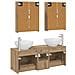 Set di mobili per il bagno 5 pcs Rovere Artigianale - Foto miniatura 8