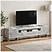 Mobile TV LED a 5 pezzi Grigio Cemento Legno ingegnerizzato - Foto miniatura 3