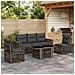 Set Divano da Giardino 6 pz Grigio e Grigio Scuro polyrattan - Foto miniatura 10