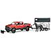 Furgone Dodge Con Rimorchio Per Cavalli Ram 2500 1:16 02501 - Foto miniatura 1