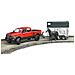 Furgone Dodge Con Rimorchio Per Cavalli Ram 2500 1:16 02501 - Foto miniatura 2