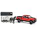 Furgone Dodge Con Rimorchio Per Cavalli Ram 2500 1:16 02501 - Foto miniatura 4