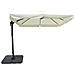 Ombrellone Da Giardino 3 X 3 Palo Laterale Nero Telo Beige Per Esterno Ristorante Gelateria Bar Hotel Albergo - Foto miniatura 1