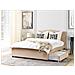 Letto Con Contenitore In Tessuto Beige 160x200cm Montpellier - Foto miniatura 20