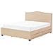 Letto Con Contenitore In Tessuto Beige 160x200cm Montpellier - Foto miniatura 21