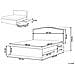 Letto Con Contenitore In Tessuto Beige 160x200cm Montpellier - Foto miniatura 22
