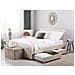 Letto Con Contenitore In Tessuto Beige 160x200cm Montpellier - Foto miniatura 3