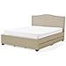 Letto Con Contenitore In Tessuto Beige 160x200cm Montpellier - Foto miniatura 4