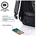 Bobby Hero Regular Zaino Antifurto Usb Nero (borsa Unisex)  - Foto miniatura 7