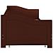 Divano Letto A Scomparsa Marrone Scuro Legno Di Pino 90x200 Cm - Foto miniatura 6
