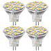 2.4w Led Mr11 Lampadine 12v 20w Alogena Sostitutiva Gu4 Bi-pin Base Soft White 3000k (confezione Da 4)  - Foto miniatura 1