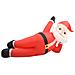 Babbo Natale Gonfiabile con LED IP44 Rosso 360 cm XXL - Foto miniatura 1