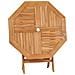 Set da Pranzo da Giardino 5 pz in Legno Massello di Teak - Foto miniatura 5