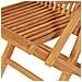 Set da Pranzo da Giardino 5 pz in Legno Massello di Teak - Foto miniatura 6
