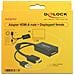 0.245m HDMI+USB2.0-A / DisplayPort, HDMI + USB, DisplayPort, Maschio, Femmina, Oro, Nero - Foto miniatura 1
