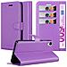 Custodia Compatibile Con Htc Desire 10 Lifestyle / Desire 825 In Violetta Ametista - Coperchio Protettiva Con Chiusura Magnetica, Funzione Stand E Tasca Per Le Carte - Foto miniatura 1