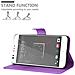Custodia Compatibile Con Htc Desire 10 Lifestyle / Desire 825 In Violetta Ametista - Coperchio Protettiva Con Chiusura Magnetica, Funzione Stand E Tasca Per Le Carte - Foto miniatura 2