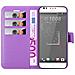 Custodia Compatibile Con Htc Desire 10 Lifestyle / Desire 825 In Violetta Ametista - Coperchio Protettiva Con Chiusura Magnetica, Funzione Stand E Tasca Per Le Carte - Foto miniatura 6