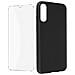 Cover Silicone Samsung Galaxy A50 / A30s Nera + Vetro Temperato 9h Trasparente - Foto miniatura 3