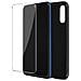 Cover Silicone Samsung Galaxy A50 / A30s Nera + Vetro Temperato 9h Trasparente - Foto miniatura 1