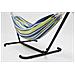 Copacabana Amaca Con Supporto Di 2,6 M Con Tela Blu/ Verde - Foto miniatura 11