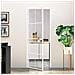 Porta Interna Bianca 76x201,5 Cm Vetro Temperato Alluminio Slim - Foto miniatura 1