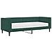 Divano Letto Con Materasso Verde Scuro 80x200 Cm In Velluto - Foto miniatura 1