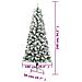 Albero Natale Artificiale Incernierato Con Neve Fioccata 240 Cm - Foto miniatura 8