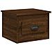 Comodino A Parete Rovere Marrone 41,5x36x28 Cm - Foto miniatura 2