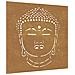 Decorazione Muro Giardino 55x55 Cm Testa Buddha Acciaio Corten - Foto miniatura 2