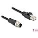 Cavo M12 codificato A a 8 pin maschio per RJ45 maschio PVC 1 m - Foto miniatura 2