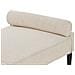Chaise Longue Mauriac Tessuto Beige - Foto miniatura 5