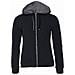 Classic Hoody Full Zip Lady Nero S - Foto miniatura 1