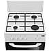 Cucina a Gas CSG42009DW 4 Fuochi a Gas Forno Gas Multifunzione Termoventilato Dimensioni 85 x 50 cm Colore Bianco - Foto miniatura 4
