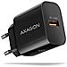 ACU-QC18 kroviklis jungiama tinkl QC 18W, 1x port USB-A, QC3.0/AFC /FCP /SMART Juoda Telefono cellulare, Power bank, Smartphone, Orologio intelligente, Tablet, Universale Nero AC Ricarica rapida Interno - Foto miniatura 1