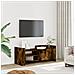 Mobile Tv Rovere Fumo 100x35x40 Cm In Legno Multistrato - Foto miniatura 1