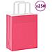 Sacchetti di Carta Kraft 250 pz con Manici Rosa 18x8x22 cm - Foto miniatura 1
