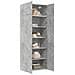 Armadietto Grigio Cemento 80x42,5x225 Cm In Truciolato - Foto miniatura 3