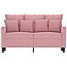 Divano a 2 Posti Rosa 120 cm in Velluto - Foto miniatura 3