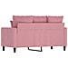 Divano a 2 Posti Rosa 120 cm in Velluto - Foto miniatura 5