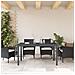 Tavoli da Estensione  2 pcs Antracite 210x90x73 cm Acciaio, Tavolo da Giardino Estensibile  Antracite (140-210)x90x73 cm Acciaio - Foto miniatura 4